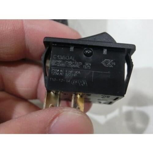 Original new 100% C1350ALAAF double-pole double-throw tilting switch DPST black panel 16A C1350AL