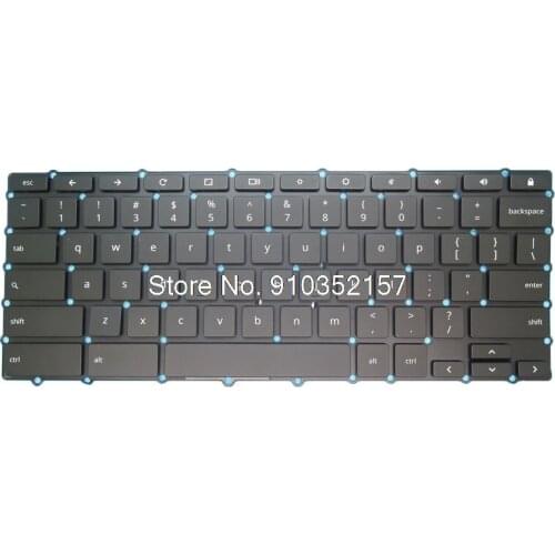 Laptop Backlit Keyboard For Google ASM15C93USJ920B AE0Q5U00020 0KNB0-2605US00 ASM15C9 English US Black NO Frame