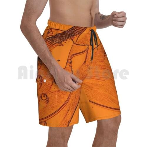Legendary Beach Shorts Men Beach Pants Swim Trunks Guitar Epiphone Rockandroll Metal Special Standard Vintage Goldtop