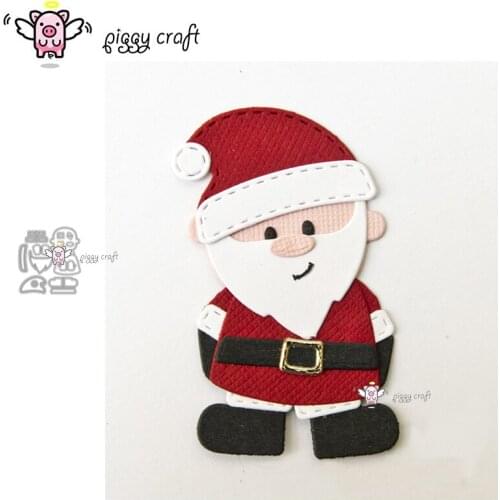 Piggy Craft metal cutting dies cut die mold Santa Claus decoration Scrapbook paper craft knife mould blade punch stencils dies