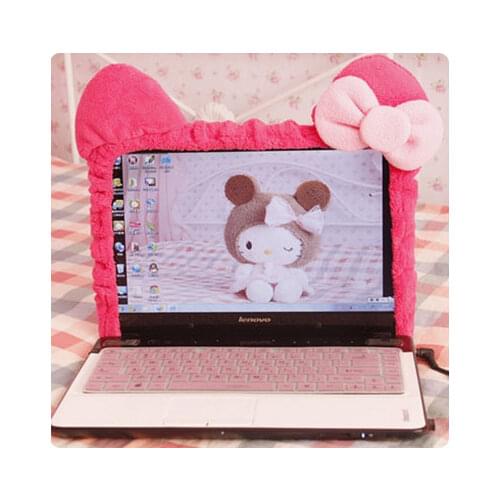 Cute Cartoon Elastic Laptop Screen Dust Proof Cover LED Computer Cover Set Anti-Dust Protective Case.Home Decoration