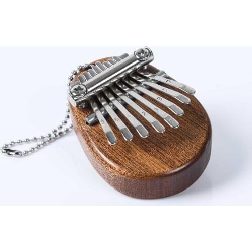 Mini kalimba key ring couple gift 8 keys mini thumb piano key chain men and women portable piano backpack Pendant