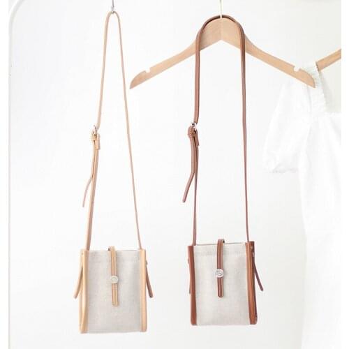 Mini handbag new canvas women bags simple fashion small mobile phone bag 01-SB-fbsjmn