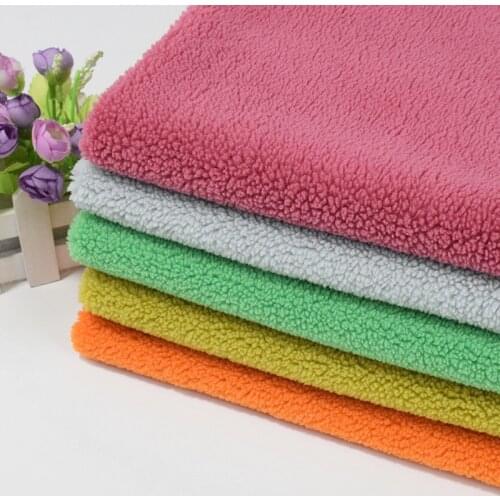 Multi color polar fleece polyester plush fabric 2020 high quality autumn and Winter Toy pajamas homedecor plush cloth fabric