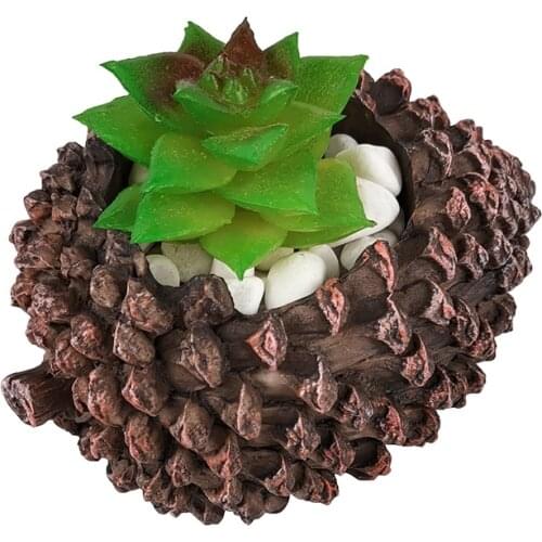 PRZY New Pine cone Succulent Planter Mold Handmade Silicone Flowerpot Mould DIY Concrete Pot Molds Resin Crafts Clay Molds