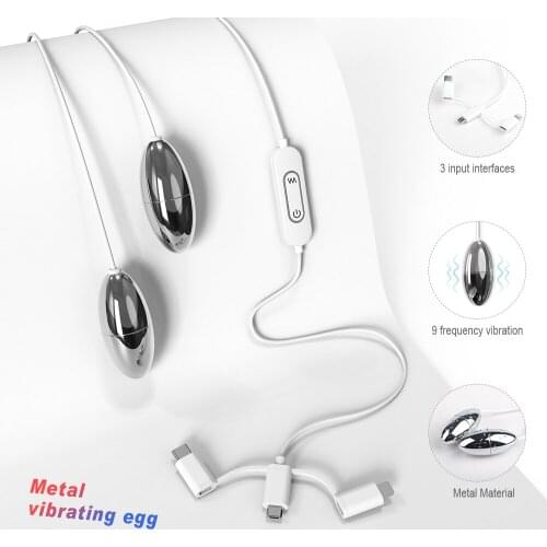 Sobbie Sex Toy For Woman Metal Vibrating Egg Super Texture G-Spot Stimulation Stimulator Massager Pussy Masturbators Adult Games