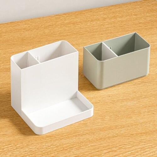 Removable Desk Storage Box Multi-Purpose Plastic Stationery Organizer Box For Cosmetics Home Office Desktop Sundries Sorting Box