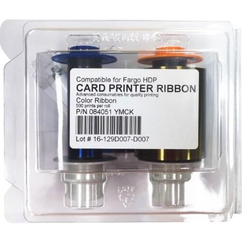 Fargo dhp 084051 84051 YMCK Full Color Ribbon with Resin for Fargo HDP5000 card printer