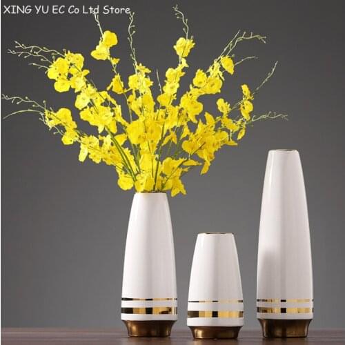 Modern Nordic Ceramic Vase Creative Simple Ceramic Decoration Flower Arrangement Dried Flower Accessories Home Decoration Vase