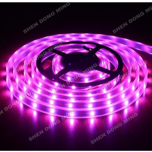 50m/lot tube Waterproof Changeable color RGB LED digital strip 32IC/M one control one WS2801 pixel Led Strip