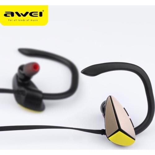 AWEI A888BL Waterproof Bluetooth Earphones Sports Stereo Wireless Headphones with microphone Bluetooth Headset Earbuds Earphone