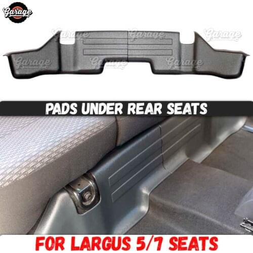 Guard pads for Lada Largus 2011- under rear seats ABS plastic 1 set / 2 pcs accessories protect of carpet car styling tuning