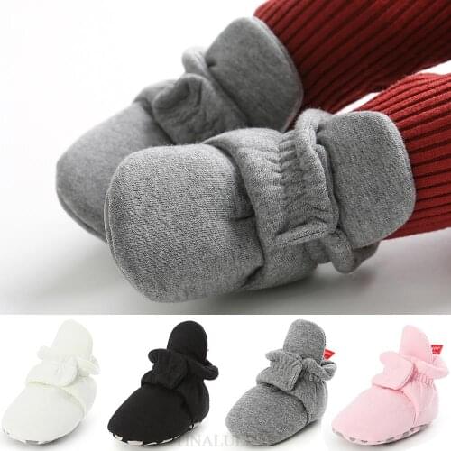 Winter Baby Boys Girls Rubber Sole Indoor Non-slip Floor Toddler Shoes Fashion Outdoor Play Breathable Shoes For Newborn Baby