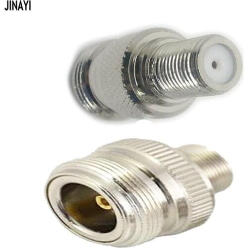 10pcs F Female to N Female Straight RF Coaxial Coax Cable Adapter Connector