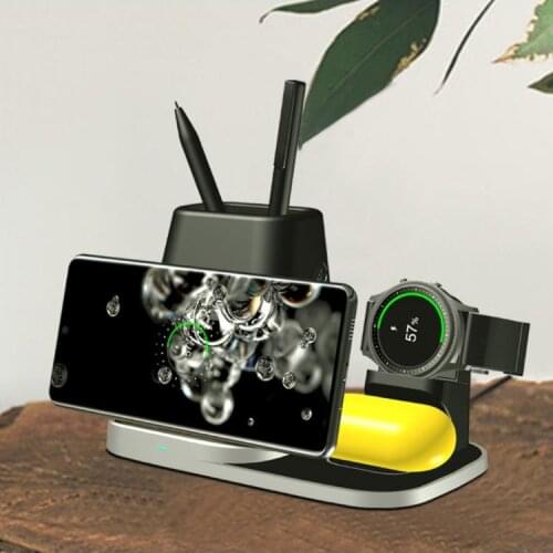 10W Wireless Charger Stand Holder for samsung-Galaxy Watch/Buds Mobile Phones