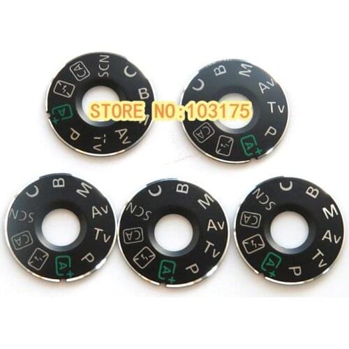 5 PCS NEW Interface Cap Button Label For Canon EOS 70D Top Cover Function Mode Dial + glue Camera