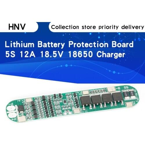 5S 12A 18.5V Li-ion Lithium Battery 18650 Charger PCB BMS Cell Protection Board