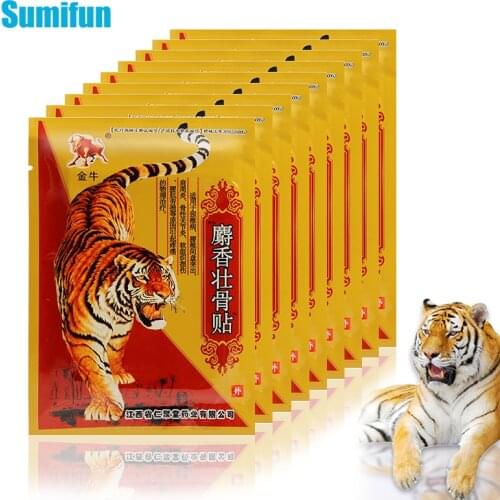 72pcs=9bags Tiger Balm Patches Effective Joint Analgesic Stickers Arthritis Rheumatoid Pain Relief Muscle Sprain Plasters C2213