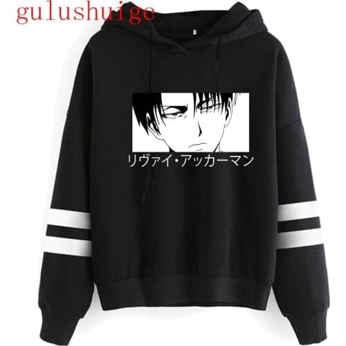90s Attack on Titan Shingeki No Kyojin Funny Cartoon Winter Hoodie Men Unisex Anime Harajuku Sweatshirt Graphic Manga Hoody Male