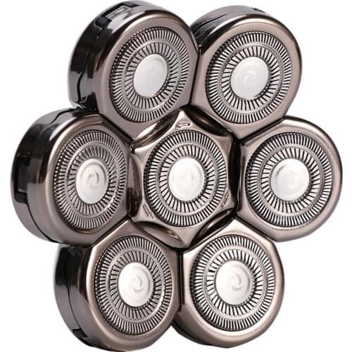 Cleaning Replacement Parts Razor Accessories Electric Shaver Head 7 Blades Bathroom Stainless Steel Professional Washable