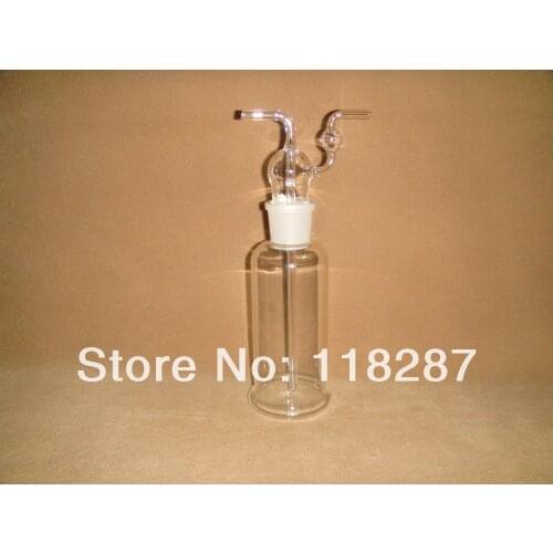500ml lab glassware Lab Glass Gas Washing Bottle,straight-tube type gas Washing,lab glassware