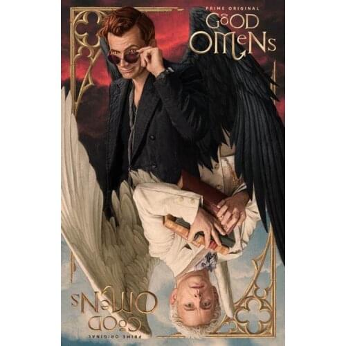 Lot style Choose Good Omens Neil Gaiman TV Series Show Art print Silk poster Home Wall Decor