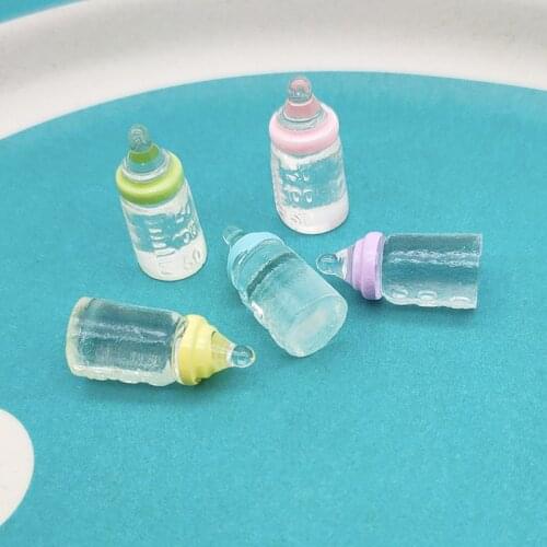 5Pcs Mini Milk Bottle For Slime Charm Filling DIY Slime Clay Supply