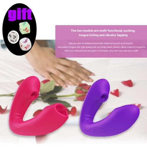 Multi-speed Wearable Soft Fidget Toy Tongue Licking Orgasm Vibrators for Women Clitoris Sucker Massage Womens Masturbators CO