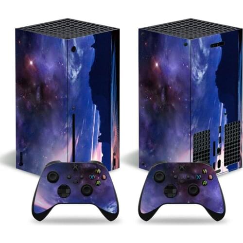 Cloudy Pattern For Xbox Series X Skin Sticker For Xbox Series X Console and 2 Controllers Gamepad Vinyl Skin Sticker Decal