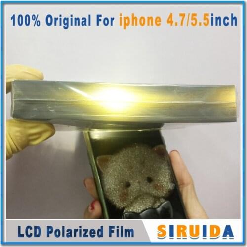 10pcs original LCD Polarizer film For iphone 4 5 5s 6 6plus 7 8 plus X XR XSmax Polarizer Display Screen Replacement