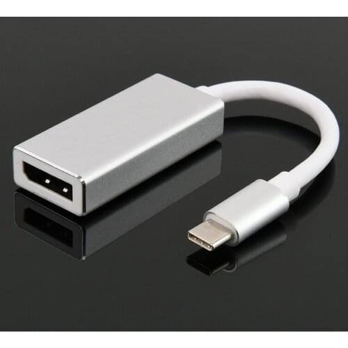 Type-C Male to DiaplayPort Female Converter Adapter wiht Alloy Shell USB-C to DP Cable for Notebook