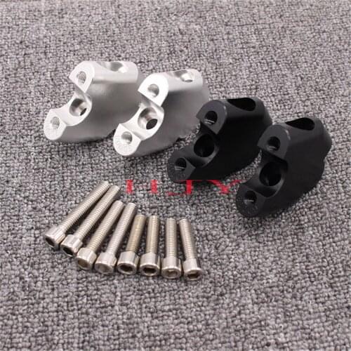 CNC Machining Handlebar Risers Bar Clamp Extend Adapter For Honda CB500F CB500X NC700S NC700X NC750S NC750X DCT