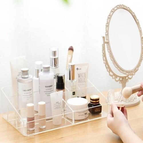 Plastic container makeup storage perfume cosmetic makeup organizer for cosmetics box organizer na kosmetyki do szuflady