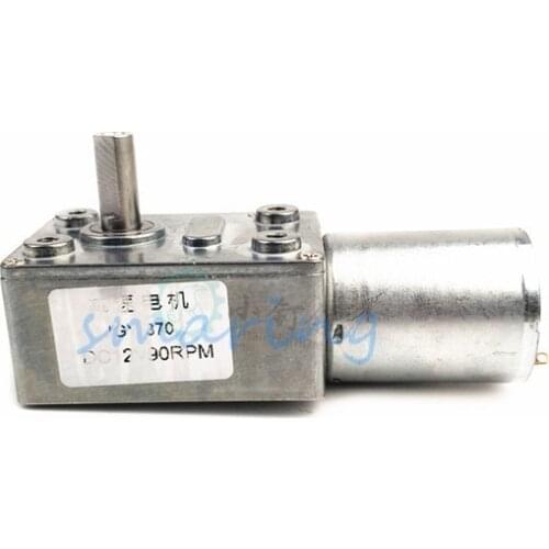 12V Reversible High Torque Turbo Worm Geared Motor DC Motor High Speed Motor for DIY Models
