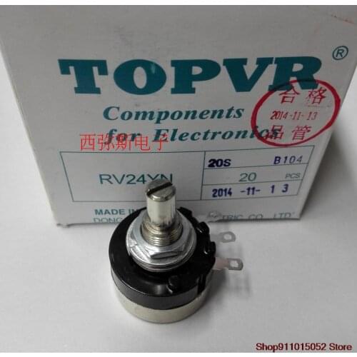 RV24YN20SB104 original TOPVR potentiometer 100 k lap carbon film potentiometer