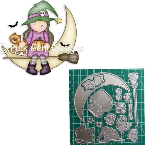 Girl Dies Scrapbook Diy Carbon Steel Metal Cutting Dies Happy Birthday Card Handmade Papercraft