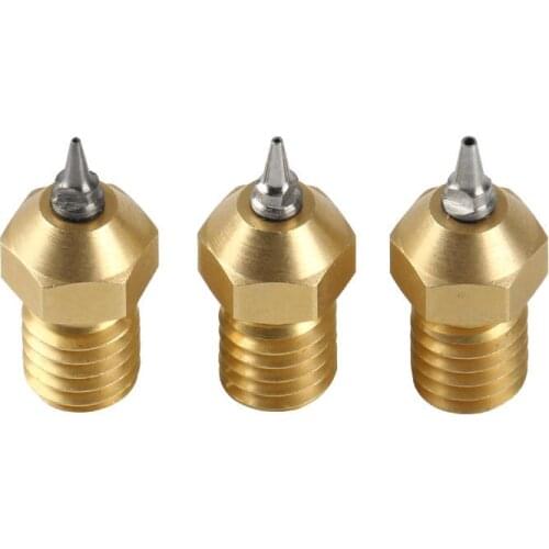 E3D V6 1.75mm 0.2 0.3 0.5 0.4MM Airbrush Nozzle + Adapter upgrade for Ultimaker 2 Lulzbot MK8 Hotend 3D Printer parts