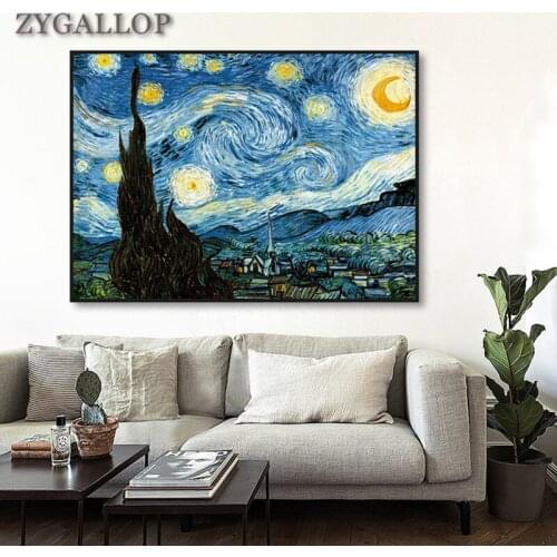 Modern Wall Art Canvas Pictures Frameless Van Gogh Landscape Oil Painting Print Canvas Poster and Prints Home Decor Cuadros Arts