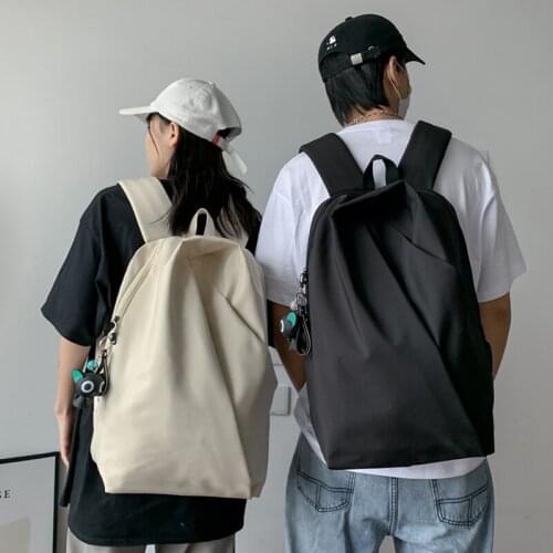 Student Backpack Oxford Cloth 2021 New Youth Backbag For School Literature And Art Style Bagpack Large Capacity Solid Color