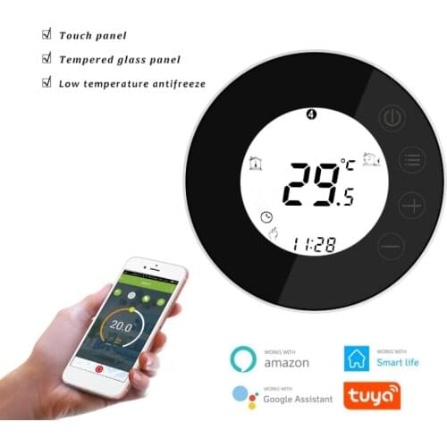 Wifi Thermostat Temperature Controller for Water/Electric Floor Heating/Water Gas Boiler Works with Alexa Google Home X7H