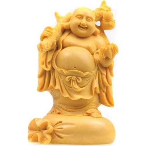 Smile, big belly, Maitreya Buddha, the cloth bag monk, handicrafts, resin small Buddha figurine, buddhism statue