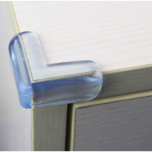 4Pcs Child Baby Safety Transparent Silicone Protector Table Corner Protection Cover Children Anticollision Edge Corner Guards