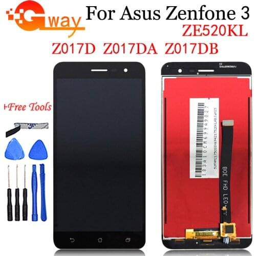 White High Quality for Asus Zenfone 3 ZE520KL Z017D Z017DA Z017DB LCD Display+Touch Screen Digitizer Assembly Replacement