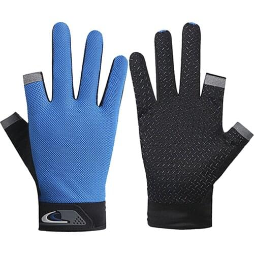 1 Pair 2 Finger Fishing Gloves Men Women Outdoor Anti-slip Breathable Sports Universal Cycling Equipment Fishing Accessories