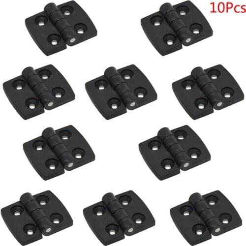 10PCS/set Black Plastic Door Bearing Hinges Cabinet Drawer Wooden Box Hinges
