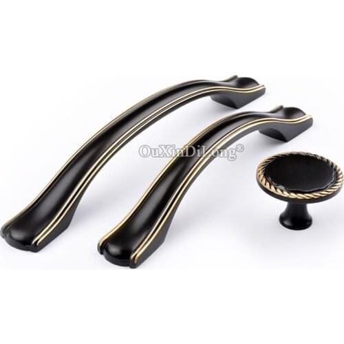 10PCS Solid Brass Kitchen Cabinet Pulls Handles Cupboard Wardrobe Drawer Cabinet Door Handles Furniture Hardware