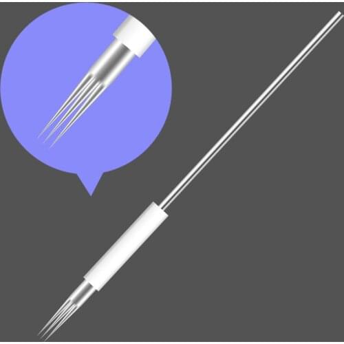 100pcs Microblading Disposable Eyebrow Tattoo Needle 5R 3F 5F 7F Round Semi Permanent Makeup Blade Manual Pen Tattoo Accessory