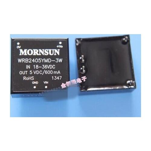 2PCS WRB2405YMD-3W DC-DC Power Module 18-36VDC Input 5V Output 300MA DC