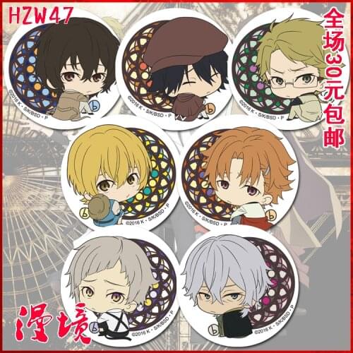58mm anime badges Pin Bungo Stray Dogs Very Cute Brooch Acrylic Icons