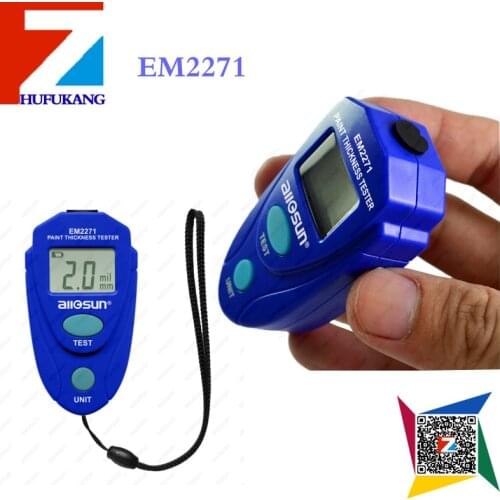5PCC/LOT All-sun EM2271 Digital LCD Coating Thickness Gauge Car Painting Thickness Tester DIY Instrument 0-80 MM